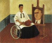 Frida Kahlo The artist and Doc. oil painting artist